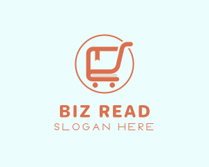 Book Shopping Cart  logo design