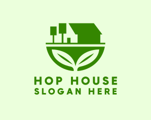 Leaf House Property logo design