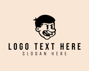 Retro Angry Old Man  logo