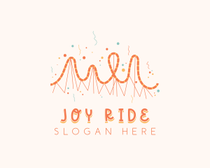 Roller Coaster Amusement Park logo design