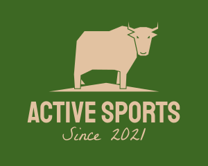 Brown Farm Cow  logo