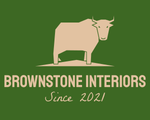 Brown Farm Cow  logo