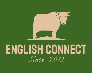 Brown Farm Cow  logo design