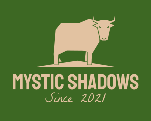 Brown Farm Cow  logo design