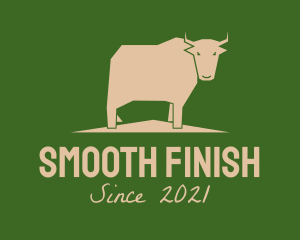 Brown Farm Cow  logo design