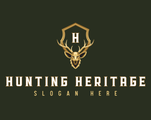 Deer Hunting Shield logo