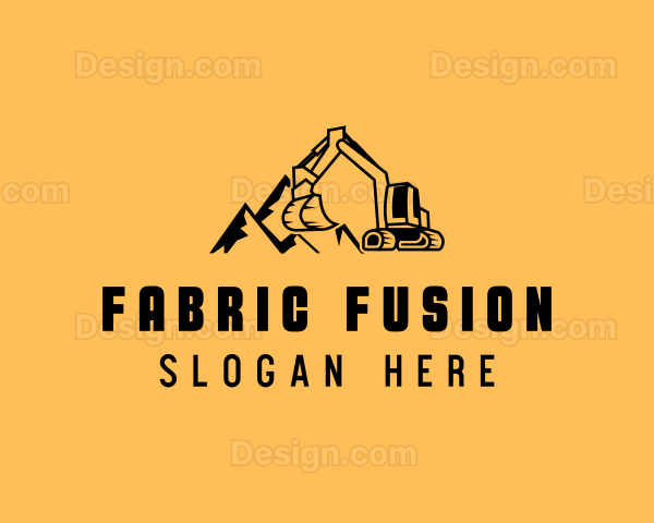 Industrial Excavator Contractor Logo