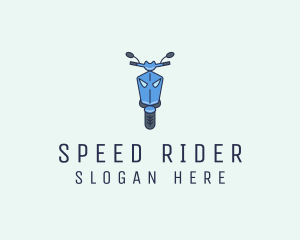 Blue Motorcycle Scooter logo