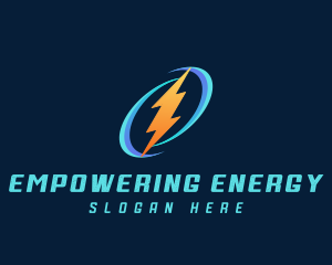 Thunder Lightning Energy logo design