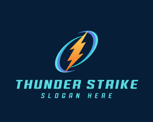 Thunder Lightning Energy logo design