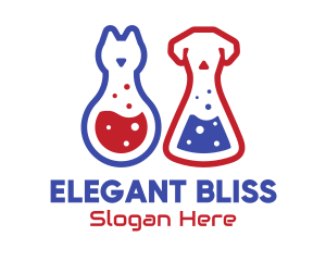 Laboratory Flask Cat & Dog logo