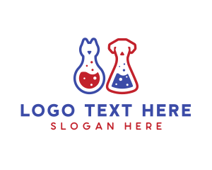 Laboratory Flask Cat & Dog logo