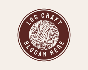 Wood Log Firm  logo design