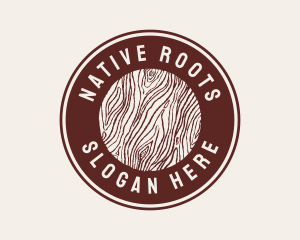 Wood Log Firm  logo design