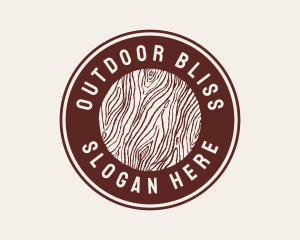 Wood Log Firm  logo design