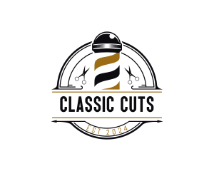 Hairstyling Barber Scissors logo