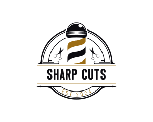 Hairstyling Barber Scissors logo