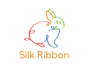 Colorful Bunny Doodle logo design