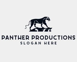 Standing Wild Panther  logo