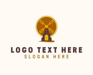 Organic Wheat Farm Logo