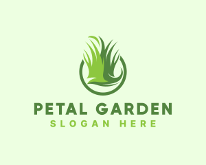 Gardening Yard Grass logo design