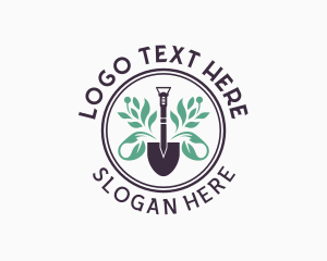 Landscaping Shovel Plant logo