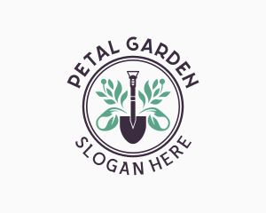 Landscaping Shovel Plant logo design