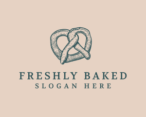 Pretzel Bread Baker logo design