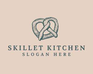 Pretzel Bread Baker logo design