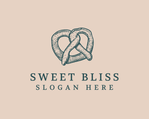 Pretzel Bread Baker logo design