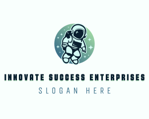 Leadership Coaching Astronaut logo design