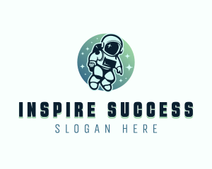 Leadership Coaching Astronaut logo design