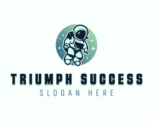 Leadership Coaching Astronaut logo design