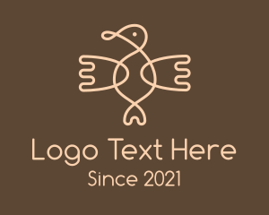 Brown Aztec Bird logo