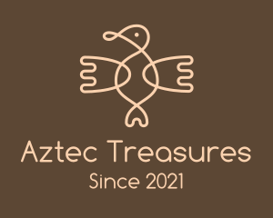 Brown Aztec Bird logo