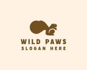 Animal Wild Squirrel logo design