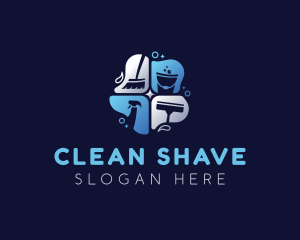 Housekeeping Cleaning Maintenance logo design