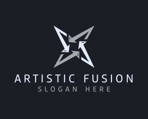 Silver Business Star logo design