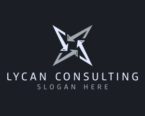 Silver Business Star logo design