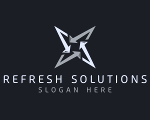 Silver Business Star logo design