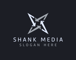 Silver Business Star logo design