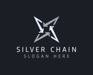 Silver Business Star logo design