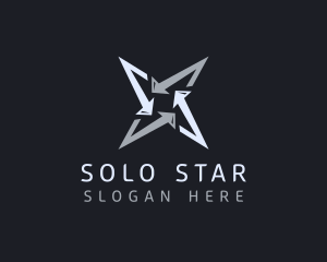 Silver Business Star logo design