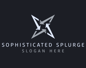 Silver Business Star logo design