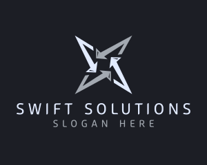 Silver Business Star logo design