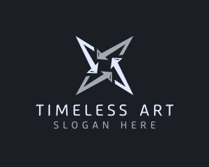 Silver Business Star logo design