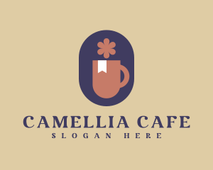 Floral Tea Cafe logo design