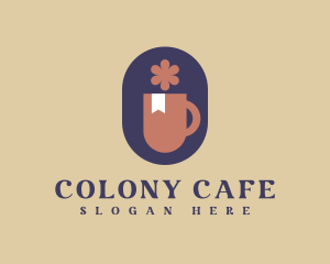 Floral Tea Cafe logo design