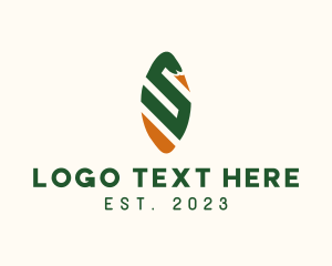 Letter - Swan Letter S logo design
