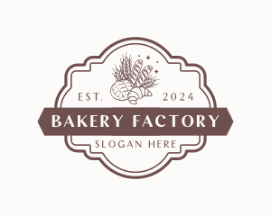 Croissant Bread Bakery logo design